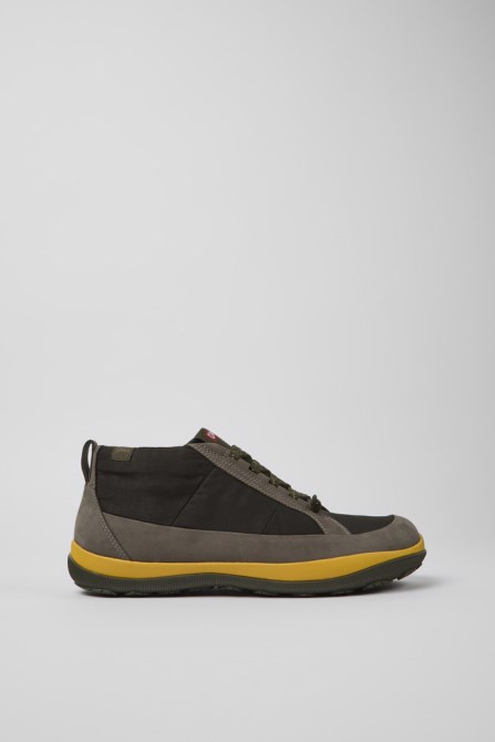 Design Peu Pista Green Ankle Boots For Men Camper