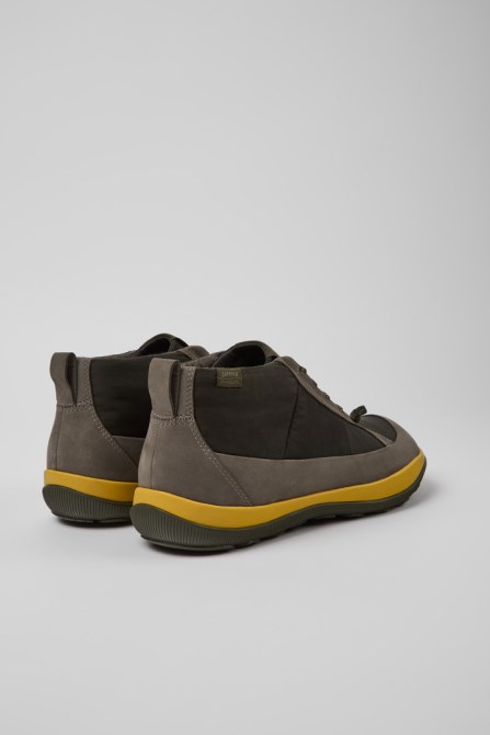 Design Peu Pista Green Ankle Boots For Men Camper