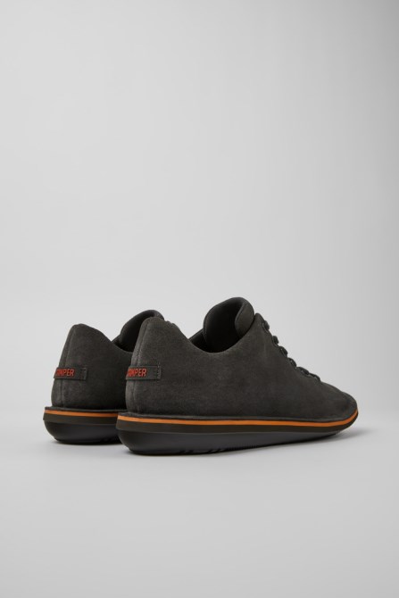 Beetle Dark Gray Nubuck Shoes For Men Exclusive Camper