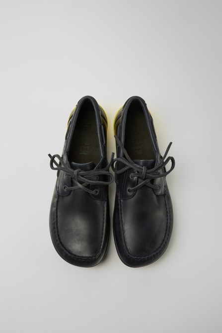 Camper Peu Circuit Blue Leather Shoes For Men New Arrivals