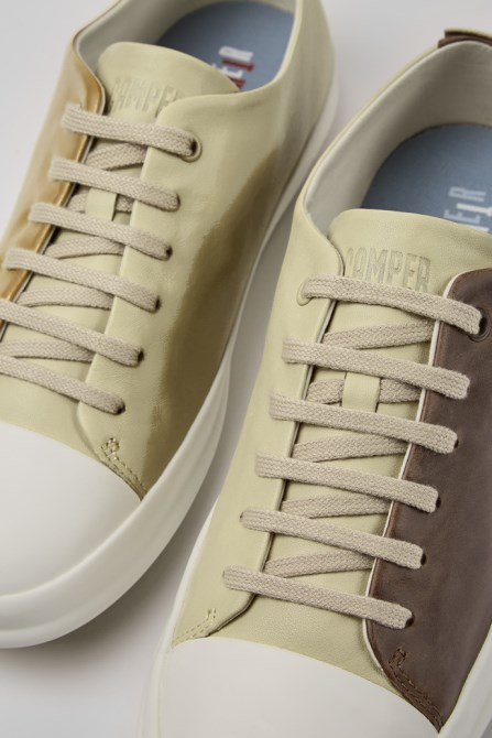 Twins Beige And Brown Shoes For Men Camper New Arrivals