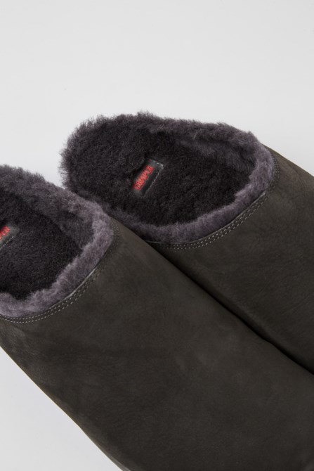 Camper Design Peu Dark Grey Nubuck Shoes For Men