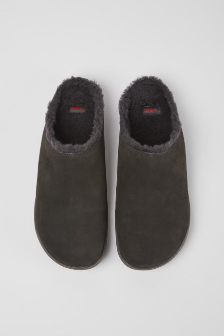 Camper Design Peu Dark Grey Nubuck Shoes For Men