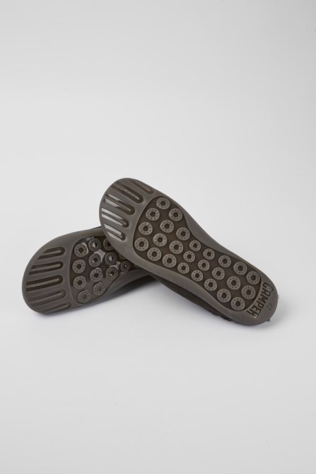 Camper Design Peu Dark Grey Nubuck Shoes For Men