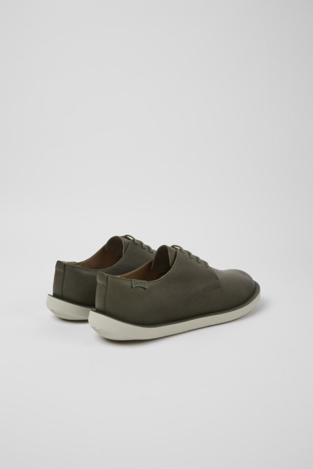 Exclusive Camper Wagon Green Leather Shoes For Men