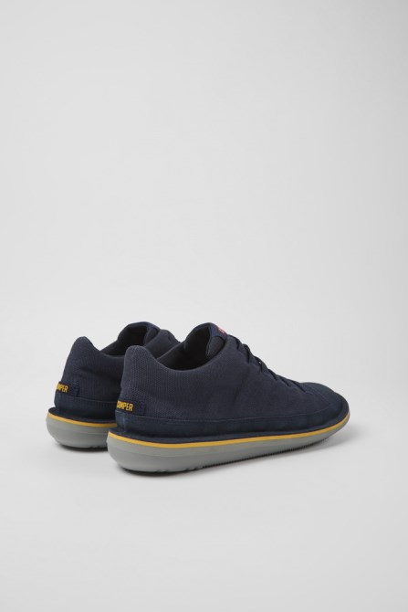Exclusive Camper Beetle Dark Blue Textile And Nubuck Shoes For Men