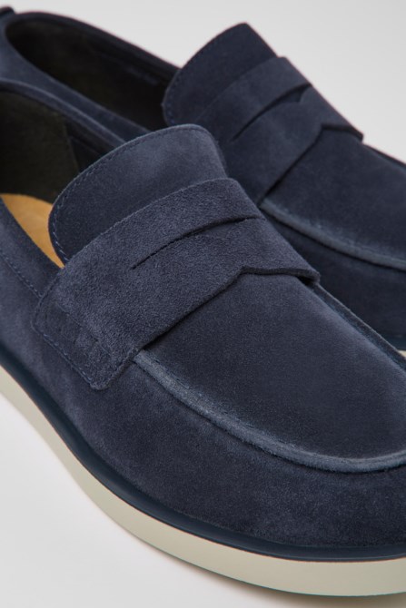 Exclusive Camper Wagon Blue Nubuck Shoes For Men