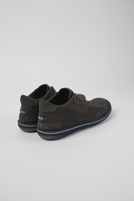 Design Beetle Gray Textile And Nubuck Shoes For Men Camper