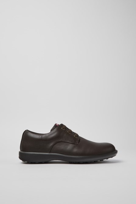 Atom Work Dark Brown Blucher Shoes For Men Exclusive Camper