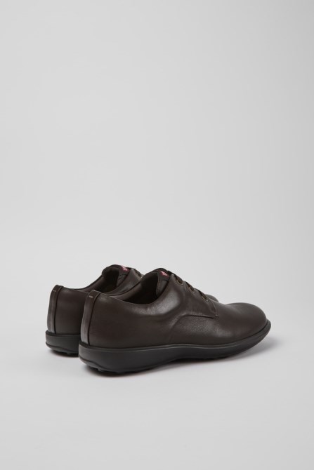 Atom Work Dark Brown Blucher Shoes For Men Exclusive Camper
