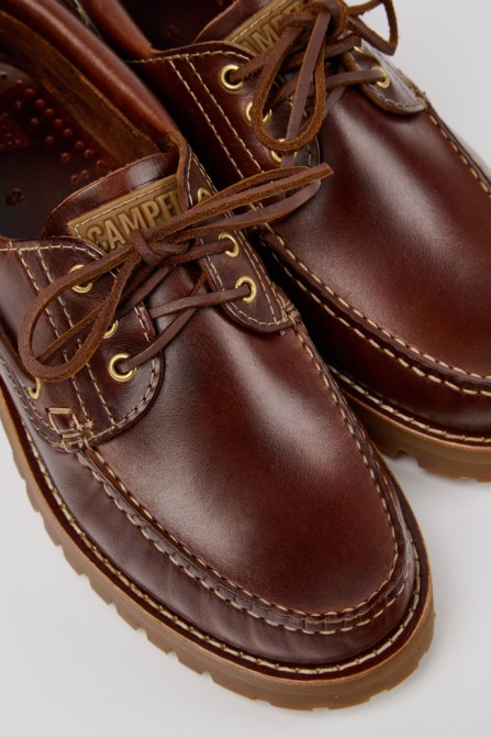 Camper Nautico Brown Boat Shoe For Men New Arrivals