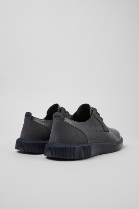 Camper Design Bill Dark Gray Leather And Nubuck Shoes For Men