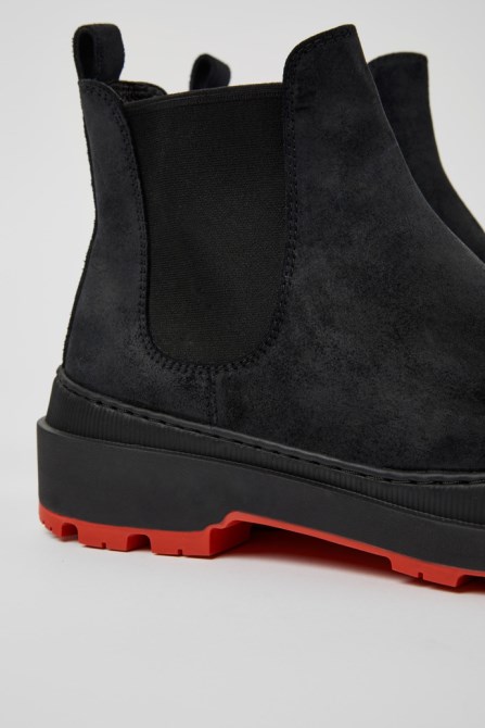 Camper Design Brutus Trek Michelin Black Nubuck Ankle Boots For Men