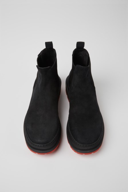 Camper Design Brutus Trek Michelin Black Nubuck Ankle Boots For Men