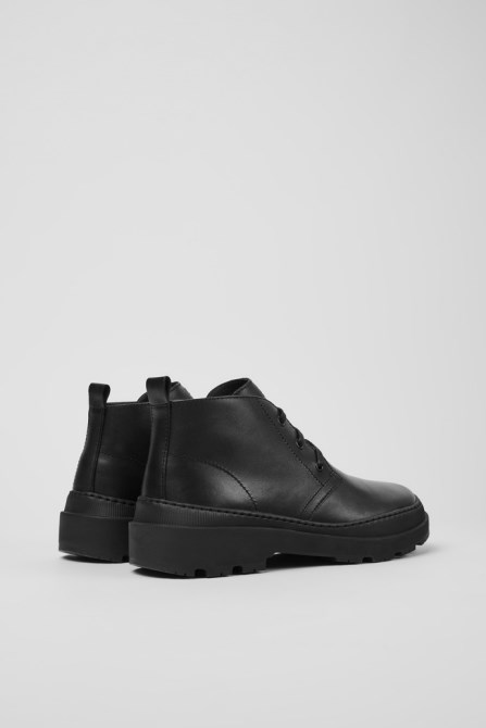 Camper Brutus Trek Michelin Black Leather Ankle Boots For Men New Arrivals