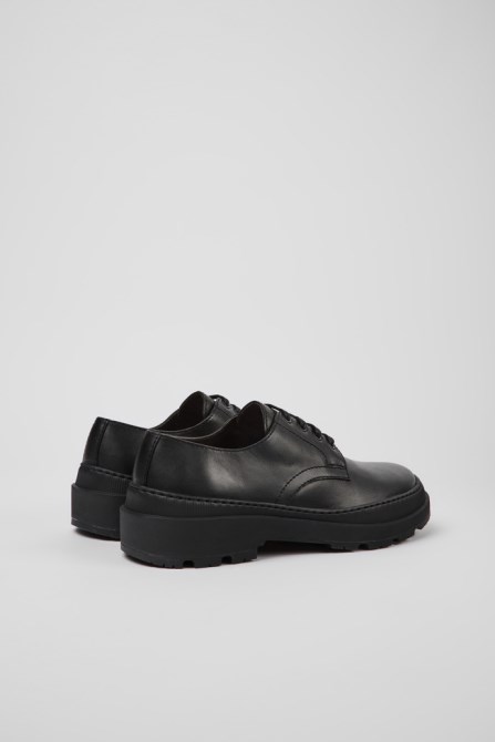 Brutus Trek Michelin Black Leather Shoes For Men Camper New Arrivals