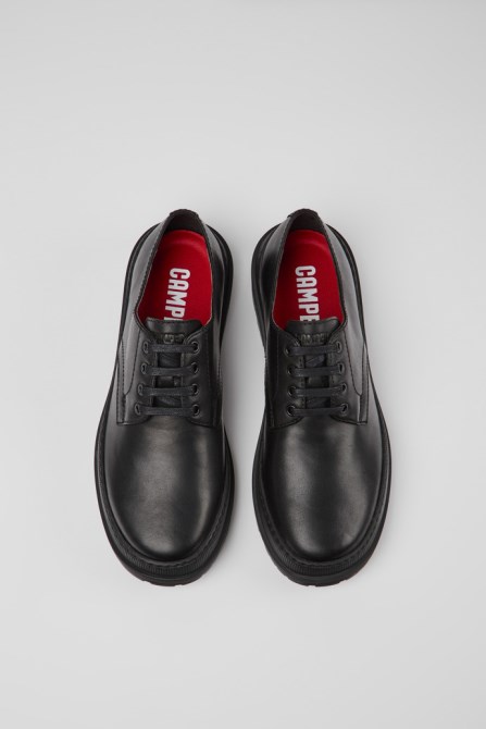 Brutus Trek Michelin Black Leather Shoes For Men Camper New Arrivals