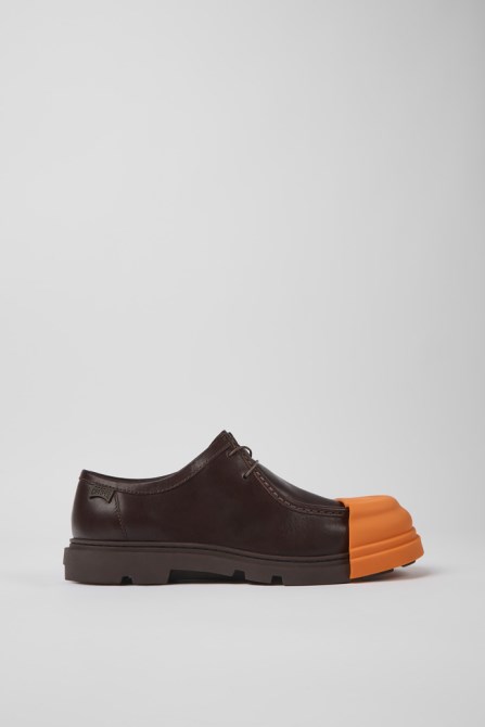 Exclusive Camper Junction Dark Brown Leather Shoes For Men