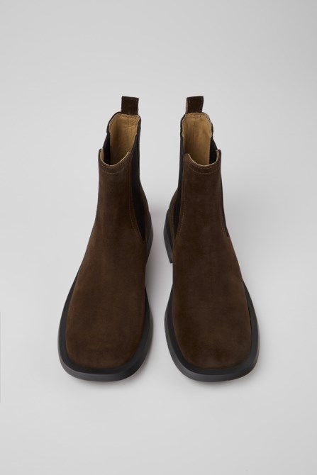 Camper Mil 1978 Brown Nubuck Chelsea Boots For Men New Arrivals