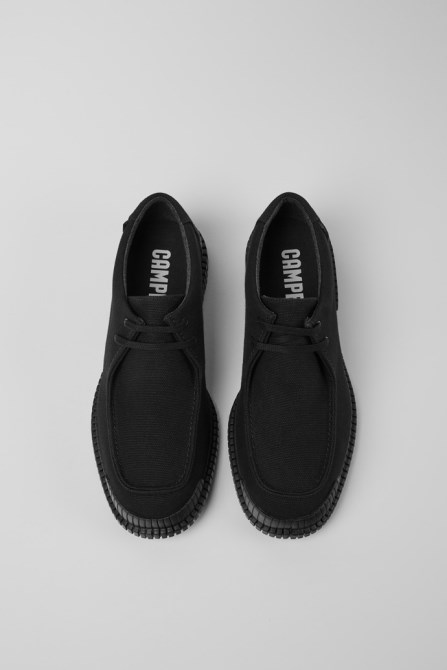 Camper Design Pix Black Recycled Cotton Shoes For Men