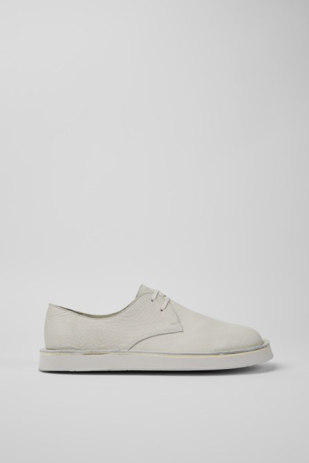 Camper Design Brothers Polze White Leather Shoes For Men