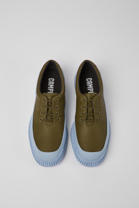 Pix Green And Blue Leather Men's Shoes Exclusive Camper