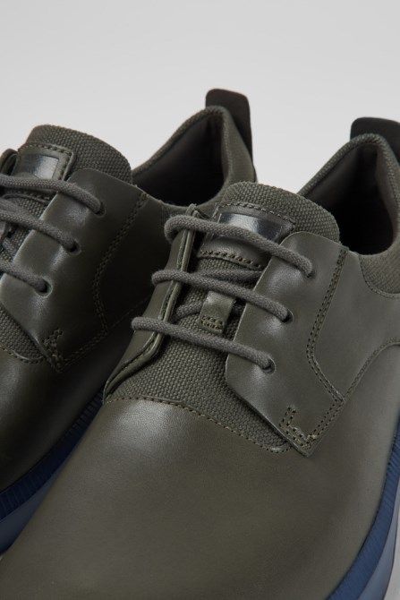 Bill Grey Leather Lace Up Shoes Exclusive Camper
