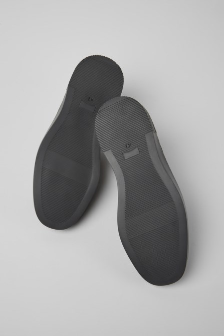 Design Bill Black Leather Lace Up Shoes Camper