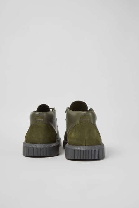 Camper Bill Green Leather Shoes For Men New Arrivals