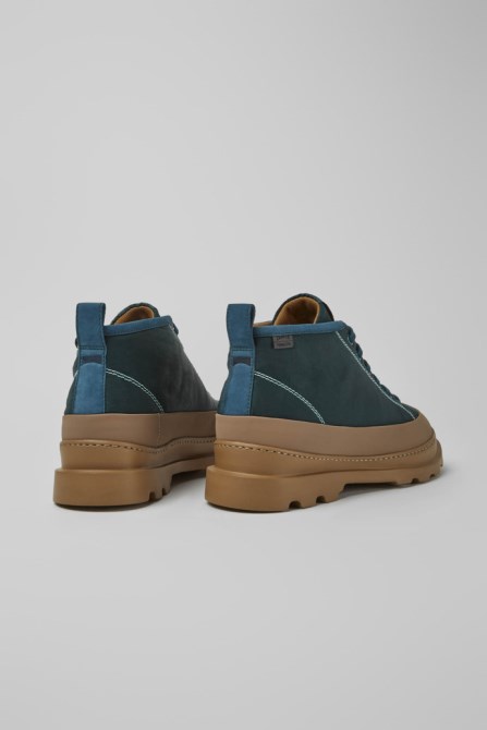 Design Brutus Green Ankle Boots For Men Camper