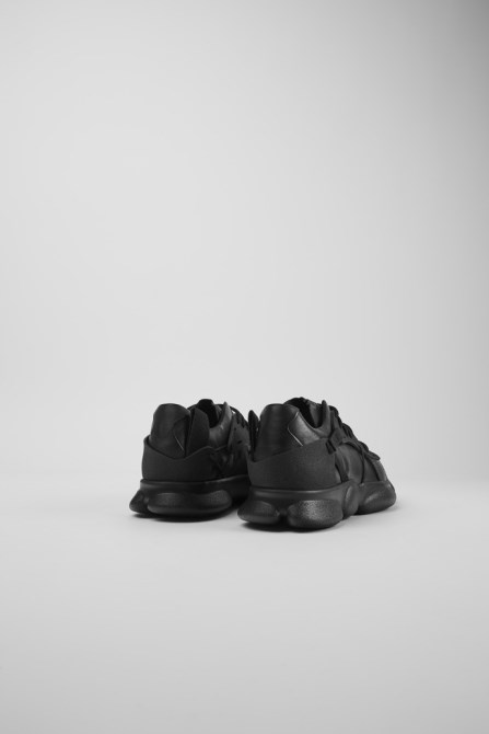 Design Karst Black Leather And Textile Sneakers For Men Camper