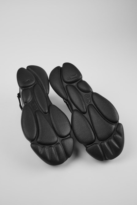 Design Karst Black Leather And Textile Sneakers For Men Camper