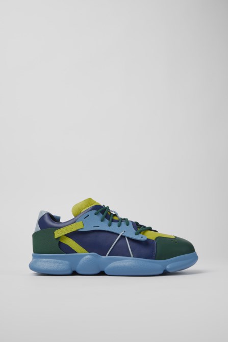 Twins Multicolored Leather And Textile Sneakers For Men Exclusive Camper