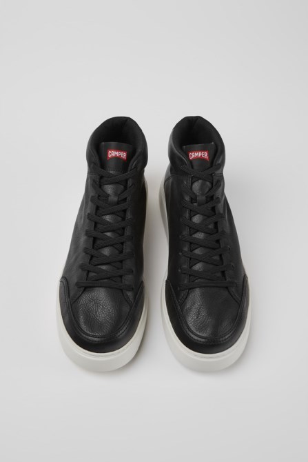 Camper Runner K21 Black Leather Sneakers For Men New Arrivals