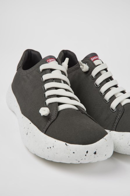 Camper Design Peu Stadium Gray Textile Sneakers For Men