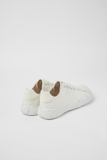Peu Stadium White Textile Sneakers For Men Exclusive Camper