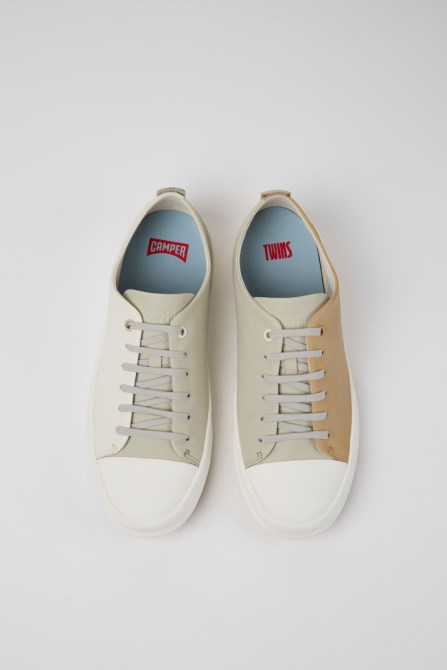 Camper Design Twins Multicolored Leather Shoes For Men