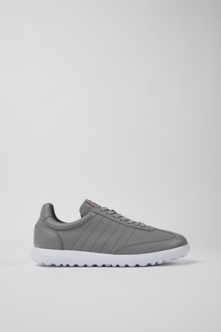 Camper Design Pelotas Xlite Gray Leather Sneakers For Men