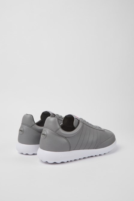 Camper Design Pelotas Xlite Gray Leather Sneakers For Men