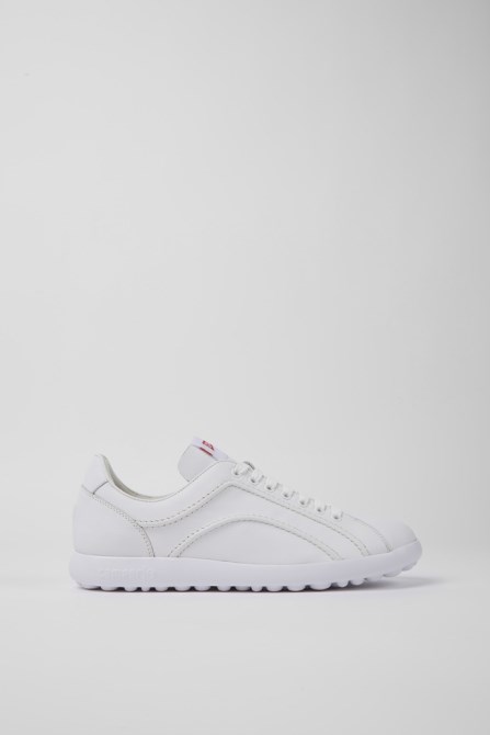 Design Pelotas Xlite White Leather Sneakers For Men Camper