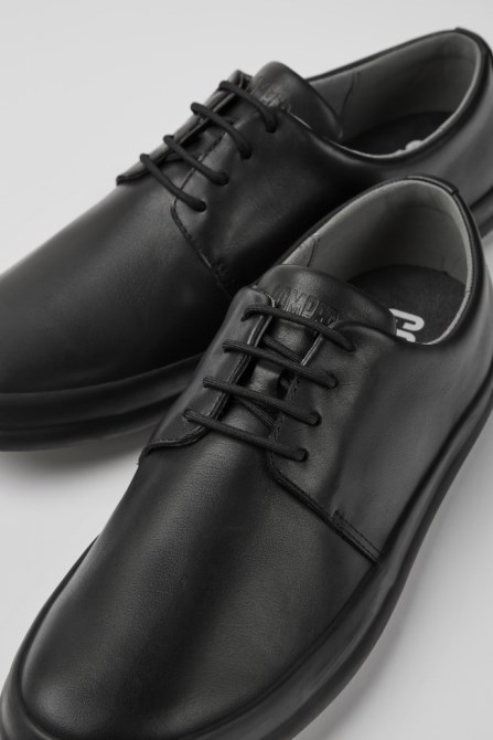 Camper Chasis Black Leather Shoes For Men New Arrivals