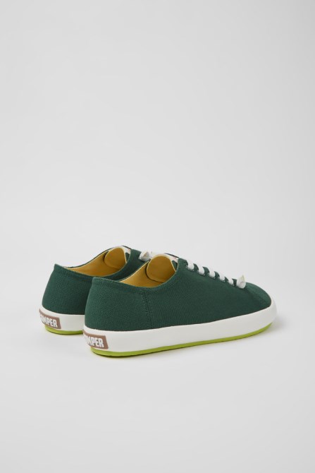 Design Peu Rambla Green Textile Sneakers For Men Camper