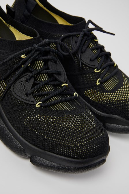 Camper Design Karst Black Textile Sneakers For Men