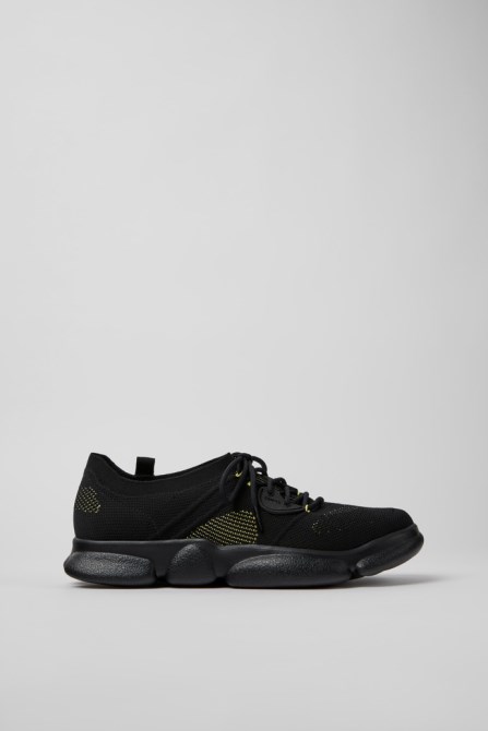 Camper Design Karst Black Textile Sneakers For Men