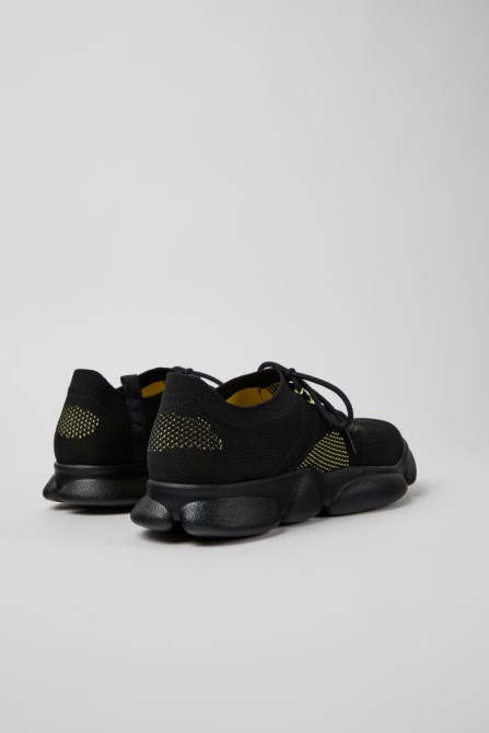 Camper Design Karst Black Textile Sneakers For Men