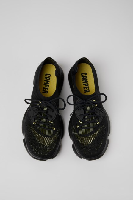 Camper Design Karst Black Textile Sneakers For Men