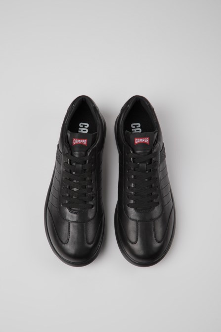 Pelotas Xlite Black Leather Sneakers For Men Camper New Arrivals