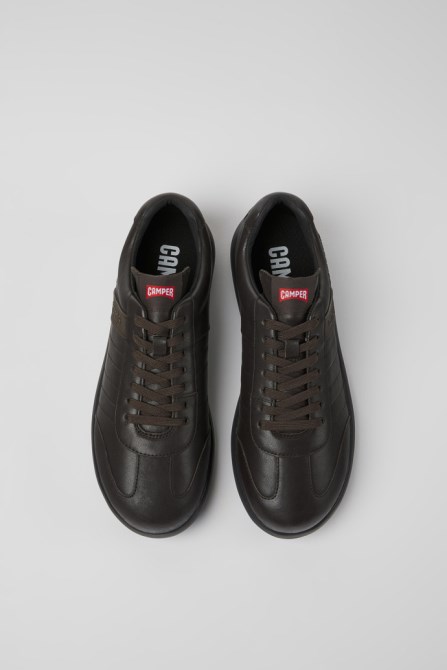Pelotas Xlite Dark Brown Leather Sneakers For Men Exclusive Camper