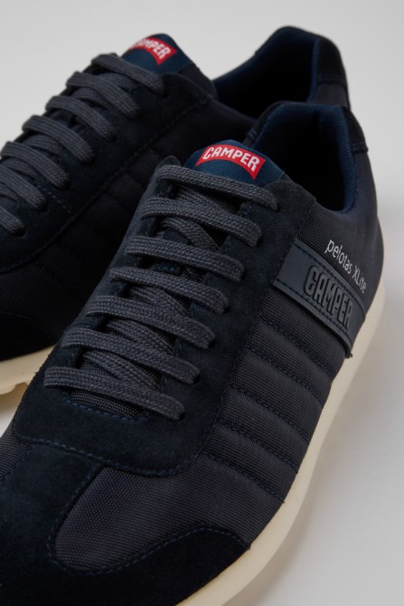 Camper Design Pelotas Xlite Navy Textile And Nubuck Shoes For Men