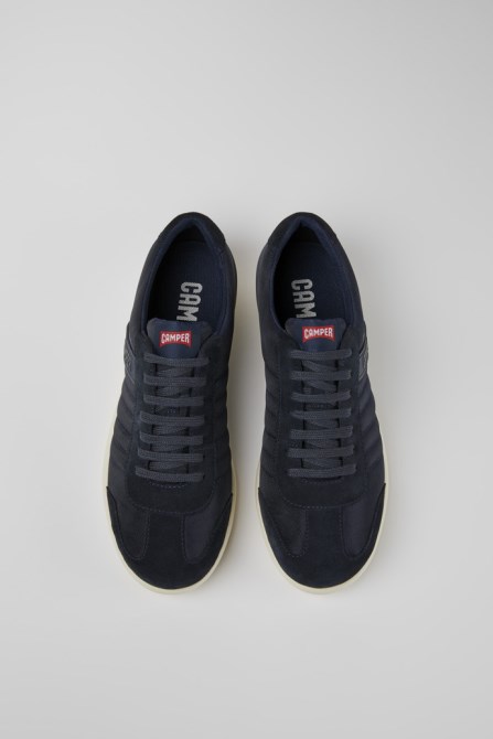 Camper Design Pelotas Xlite Navy Textile And Nubuck Shoes For Men